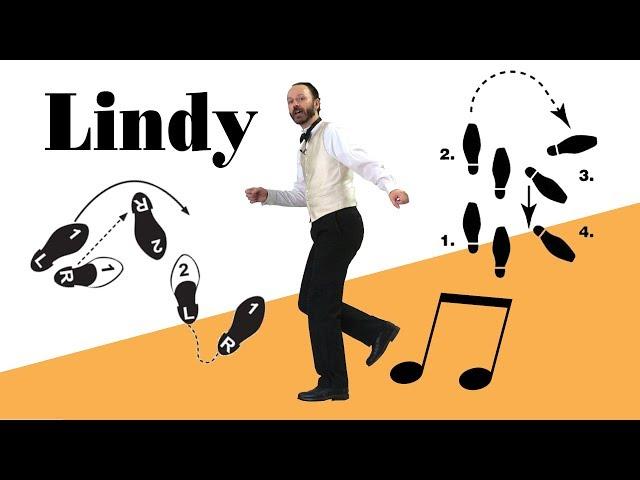 Lindy hop basic footwork