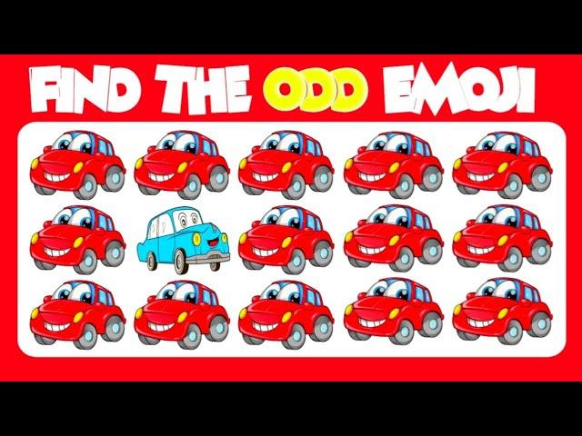 FIND THE ODD EMOJI OUT by Spotting The Difference! Odd One Out Puzzle | Find The Odd