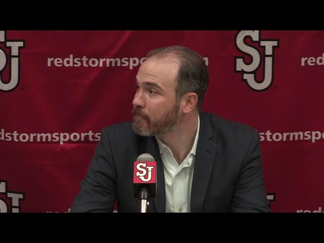 2016 Men's Basketball Head Coach John Alesi Talks at Post-Game St. John's Press Conference