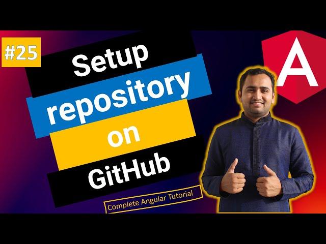 Setup the server repository on GitHub | Angular Tutorial
