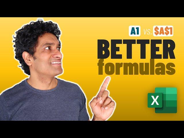 How to use Excel formula references - A1 vs. $A$1 vs $A1 vs A$1 explained