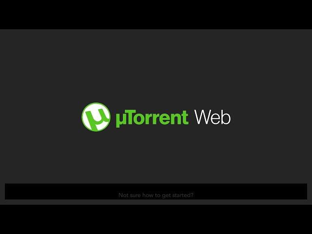 µTorrent Web Tutorial Video