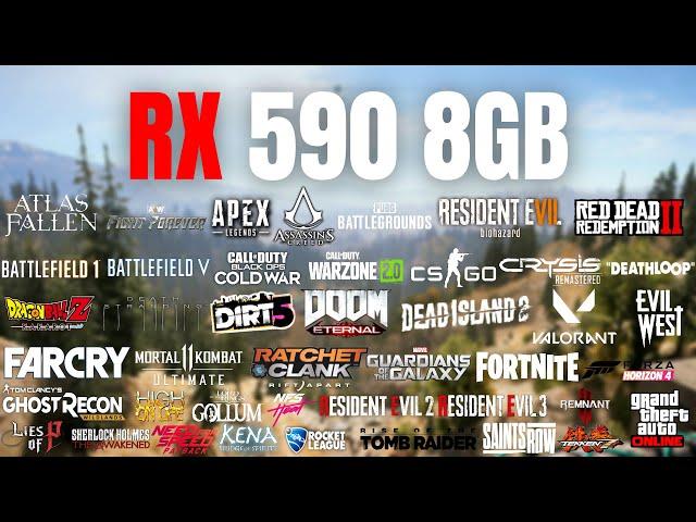 RX 590 8GB Test in 50 Games in 2023