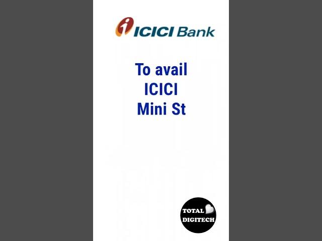 icici bank balance kaise check kare /ICICI mini statement check/ check icici bank balance #shorts