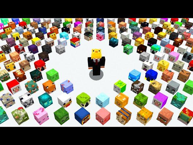 I Collected EVERY Mob Head in Minecraft Hardcore! (Hindi)