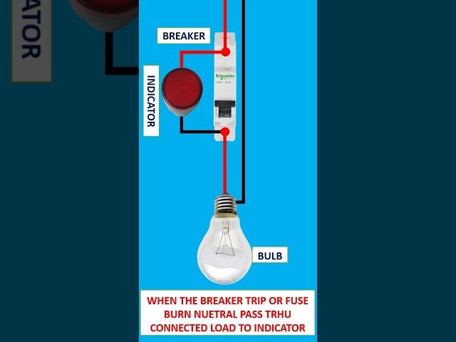 Breaker Tripping Indication | Fuse Burn Indicator | Tripping Indicator | Electrical Tech Fayyaz