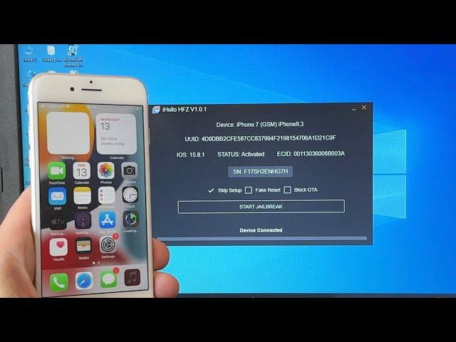 HFZ iHello Bypass iCloud for windows with calls iPhones and iPAds with jailbreak 2024