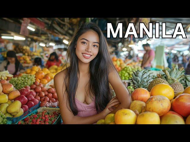  PHILIPPINES WALKING TOUR, QUINTA MARKET: VIBRANT STREETS OF QUIAPO MANILA, STREET FOOD, 4K HDR