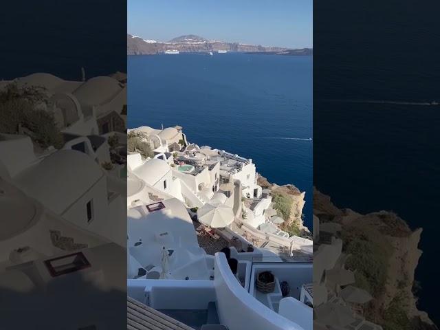 Blue Sea, White Village  #greece #greekislands #oia #santorini