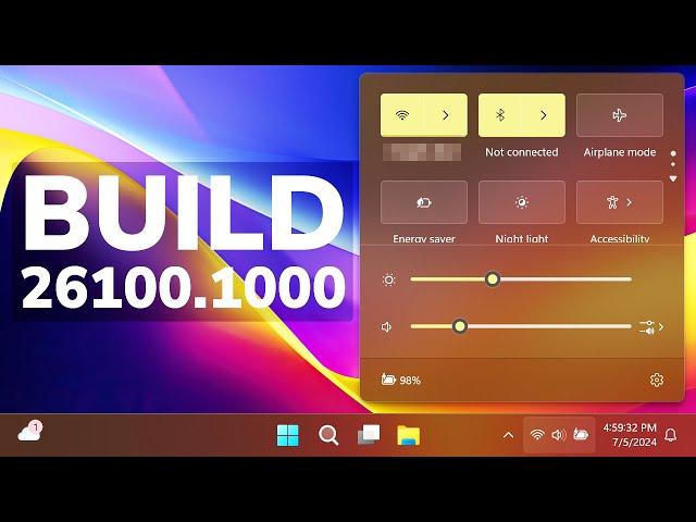 New Windows 11 24H2 Update in the Main Release - New Improvements (Build 26100.1000)