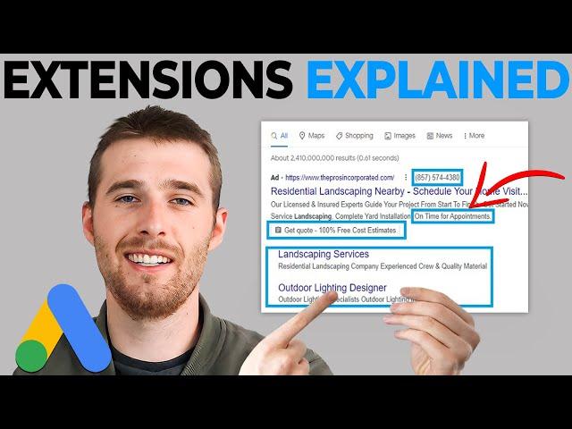 Google Ads Extensions Explained In 2024 (Tutorial & Real Examples)