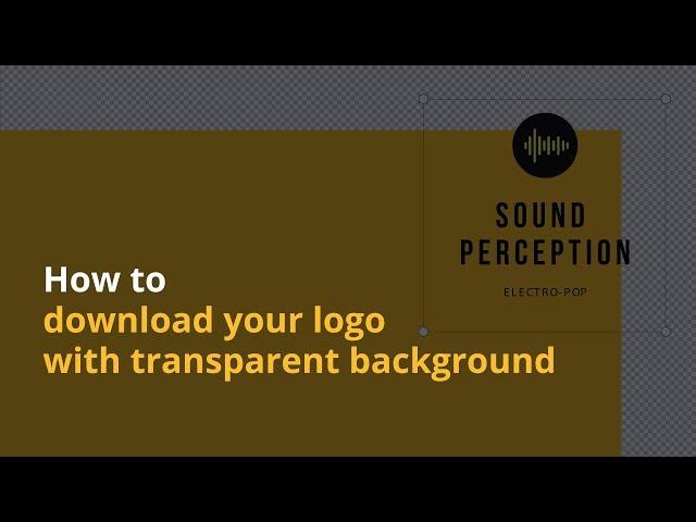 How to download your logo with transparent background (Canva Pro)