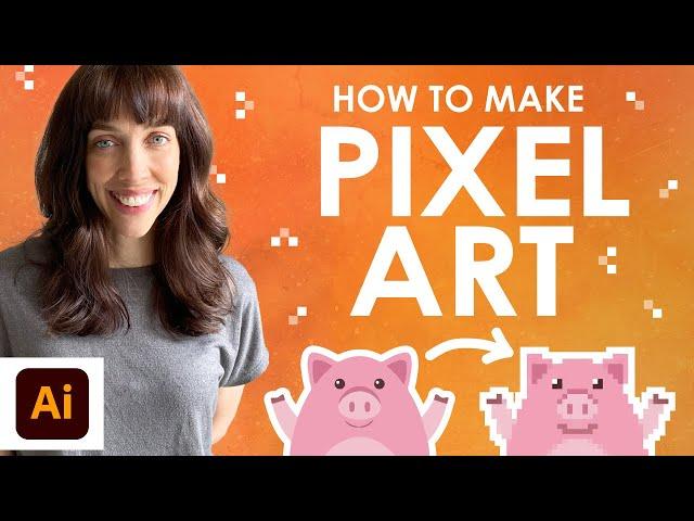 How to Make Pixel Art [8 Bit Art Style] in Adobe Illustrator