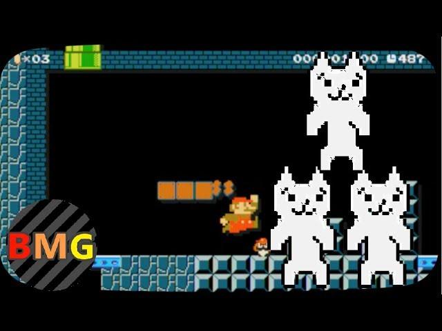 Cat Mario Remade in Super Mario Maker