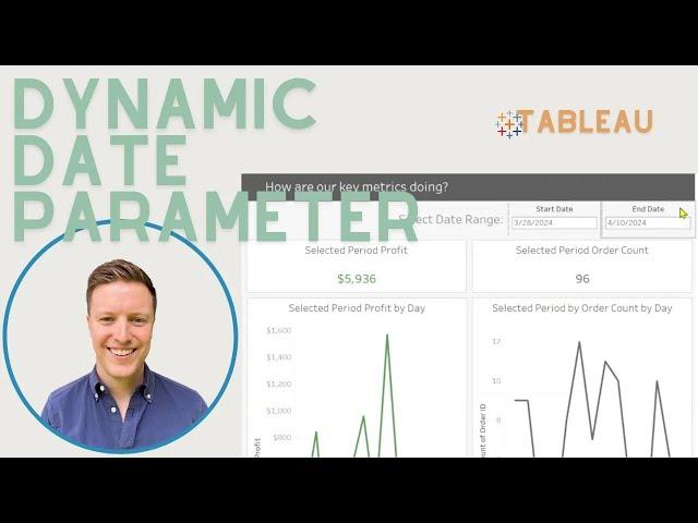 Dynamic Start and End Date Filter in Tableau