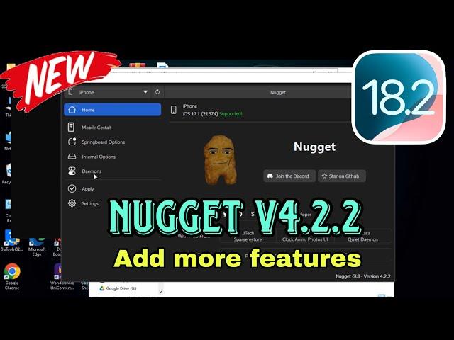 New update Nugget v4.2.2 is out: Install Tweaks for iOS 18.2 - iOS 15 without Jailbreak