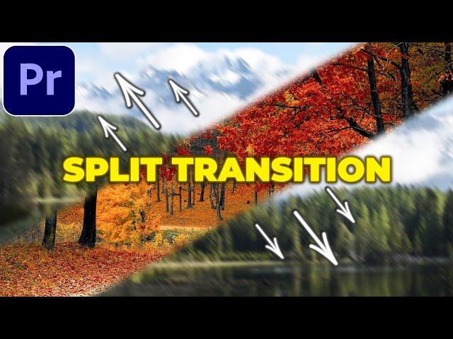 Split Slice Transition Tutorial in Premiere Pro | Split Screen Transition