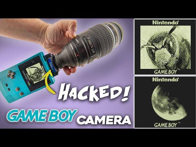 Hacked GAMEBOY CAMERA takes Amazing Pictures of the Moon and Bugs