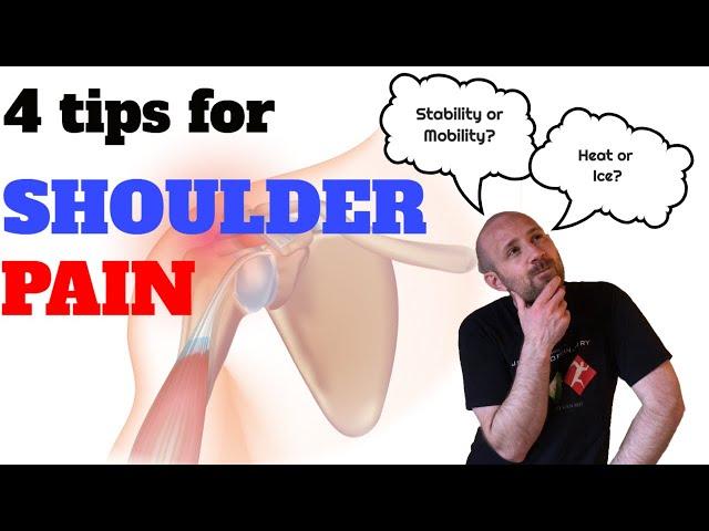 Shoulder Pain? Try these 4 tips!