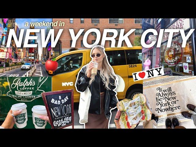 A WEEKEND IN NYC (vlog)  | Central Park, Times Square, Blank Street Coffee, etc! 