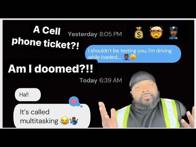 does “Texting & Driving” TICKET end your trucking career??! | cell phones | distractive driving