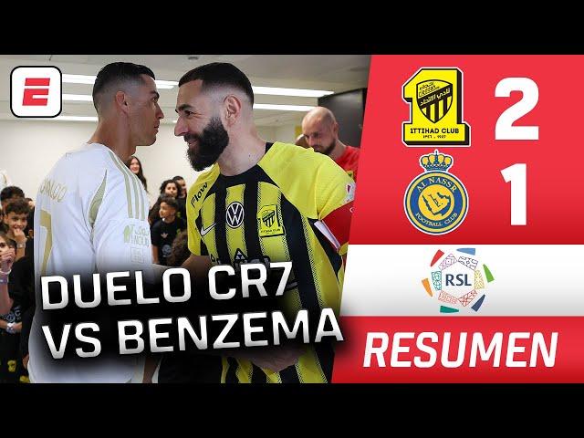 GOL DE CRISTIANO RONALDO en derrota AGÓNICA. AL NASSR vs Al ITTIHAD Anotó Benzema | Saudi Pro League