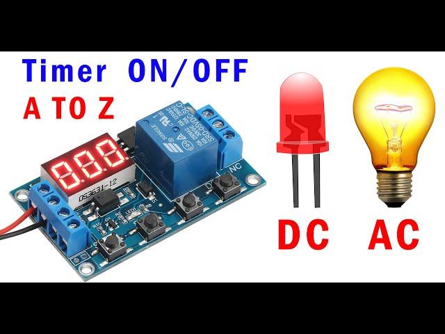 DC 5V 12V 24V Digital LED Display Infinite Cycle Delay Timer Switch ON/OFF Relay Module (DC 5V)