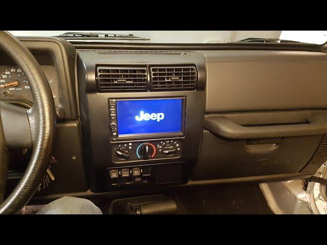 97-06 Jeep Wrangler TJ Double Din Stereo Installation Android Navigation