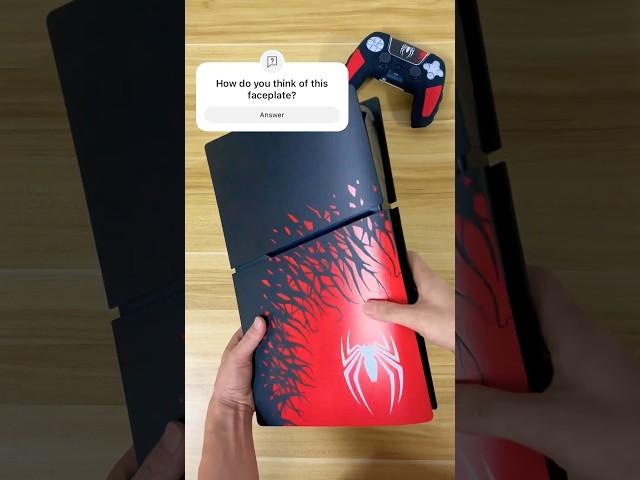 How to Replace PS5 Slim with a Brand New Spider-Man Faceplate? #gaming #ps5 ##spiderman #playstation