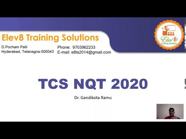 TCS NQT 2020 Registration Process (Part-1)