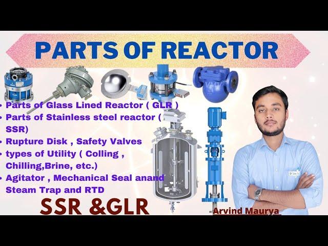 Parts of Reactor |SSR, GLR| types of Utility |steamTrap|Baffles|Rupture Disk|PRV|@rasayanclasses