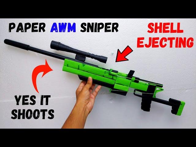 Paper AWM Sniper Gun | Pubg Gun | How to make a Paper AWM Sniper Gun From paper | Easy Paper Gun