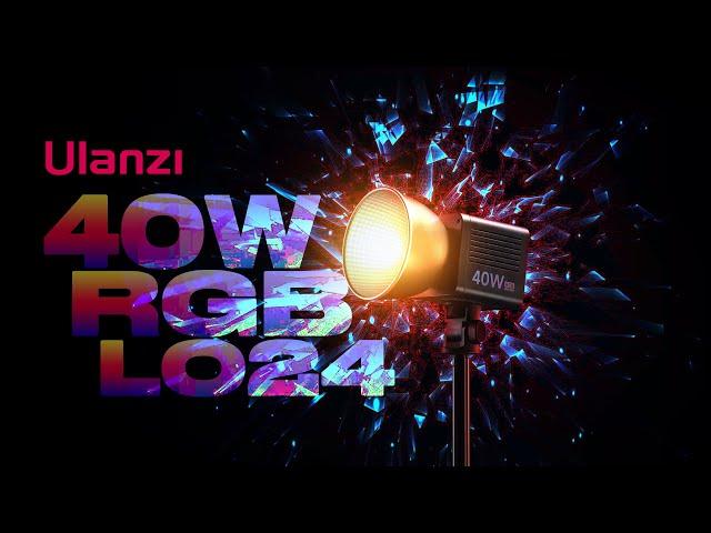 Ulanzi L024 40W RGB Portable LED Video Light Test/ Review