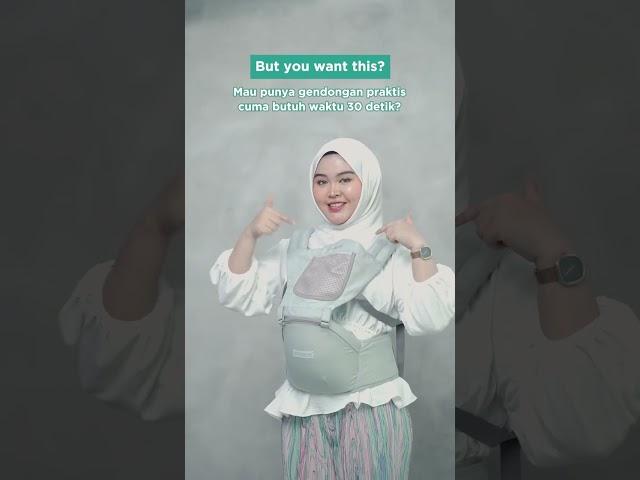 Gendong anak jadi lebih simple & anti pegel pastinya moms