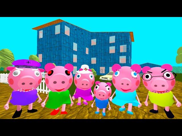 ПИГГИ Свинка Пеппа НОВЫЕ СОСЕДИ ГРЕННИ - Piggy Neighbor Family Escape Granny