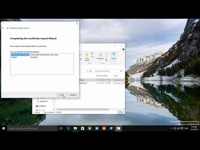 Windows 10 and 11 - How to Import a Certificate to your personal certificate store.