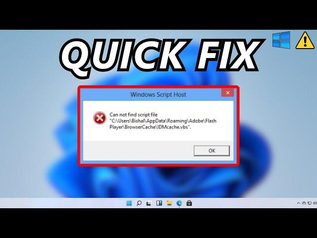 How To Fix Windows Script Host Error On Windows 11 Startup (2023)