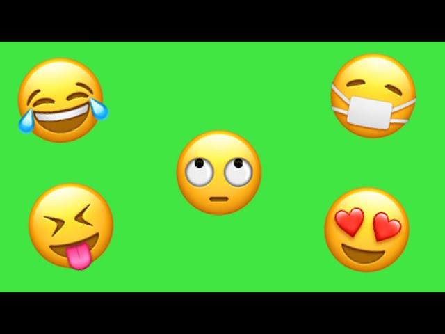 Animated Emojis Green Screen