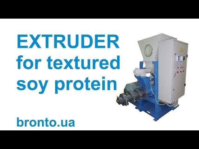 Extruder for TSP(TVP) soy chunks, soy nuggets