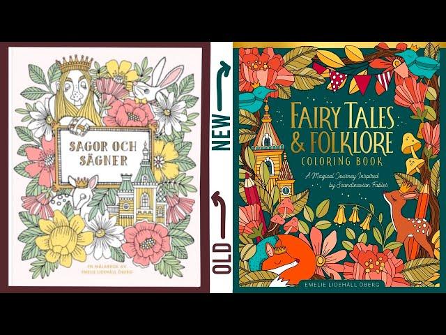 Fairytales & Folklore Colouring Book Review | Reprint of Sagor Och Sägner by Emelie Lidehäll Öberg