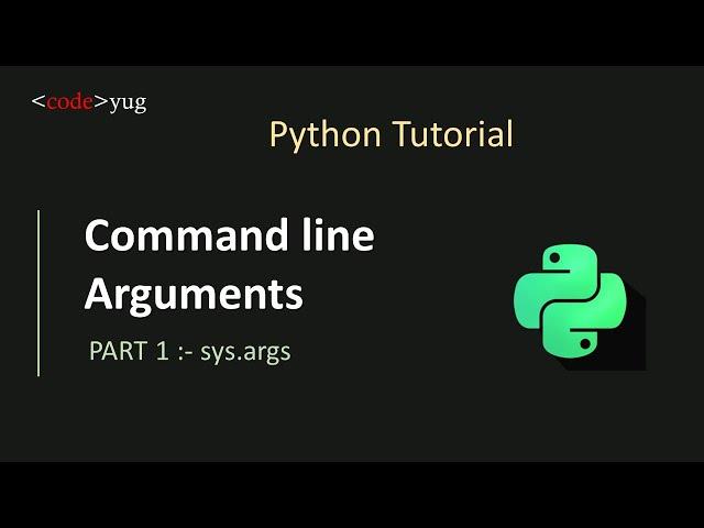 Command Line Arguments in Python | Python argv Using sys Module | Python Tutorial in Hindi