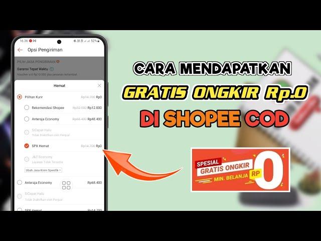 Cara Mendapatkan Gratis Ongkir 0 Rupiah Di Shopee COD