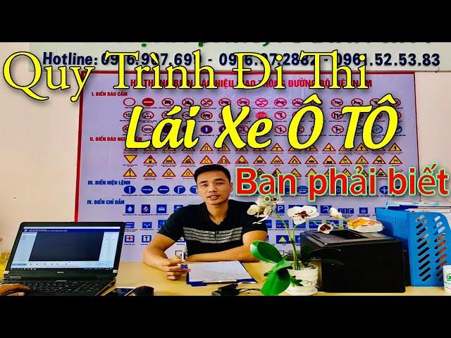 Quy Trình Khi Các Bạn Đi Thi Bằng Lái Ô Tô cần phải Biết