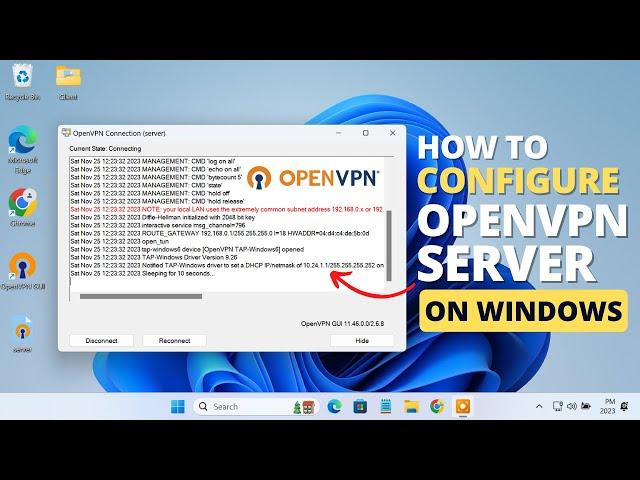 Install and Configure OpenVPN Server in Windows PC