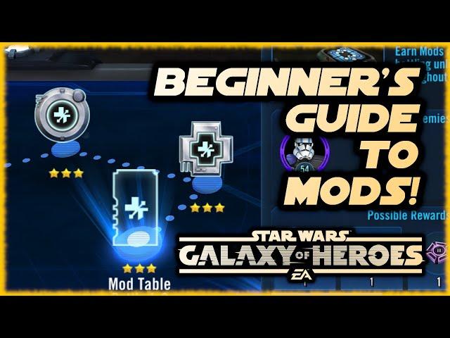 Beginner's Guide To Mods in Star Wars Galaxy of Heroes - What Do You Do With These Things?