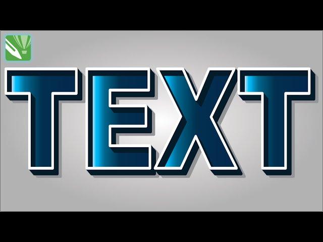 How to Create 3D Text in Coreldraw