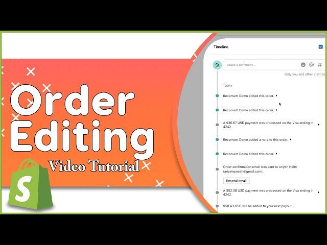 Add Post Purchase Upsell Items To The Original Order | Order Editing | ReConvert Shopify App [NEW]