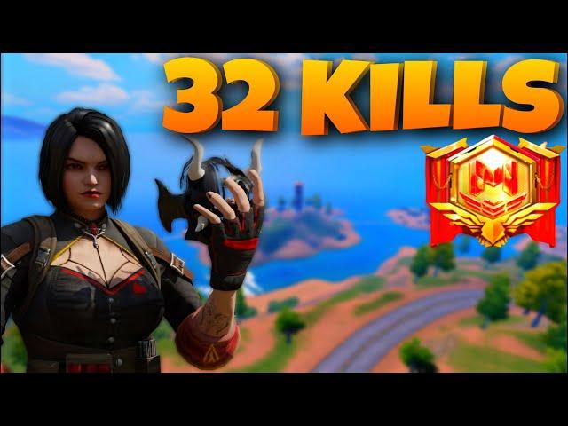 SOLO VS SQUAD 32 KILLS FULL ISOLATED GAMEPLAY