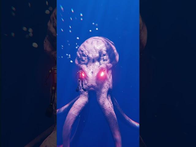 Fight For Food : Giant octopus | Kraken | Zeenchu #shorts #kraken #deepsea