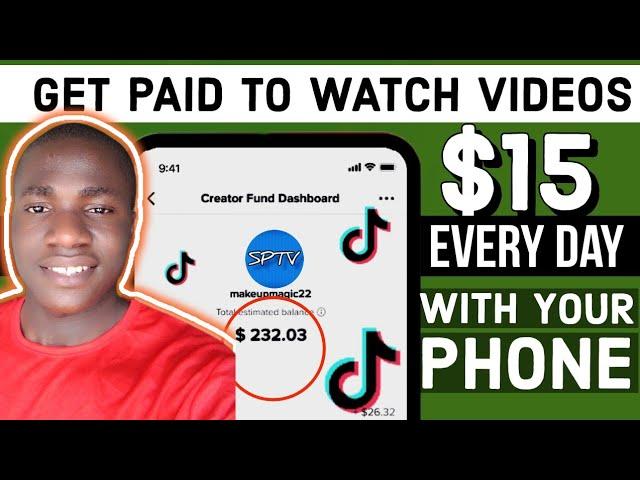 Earn  $15 per video watching TikTok videos on your phone (easy side hustle)how to make money online